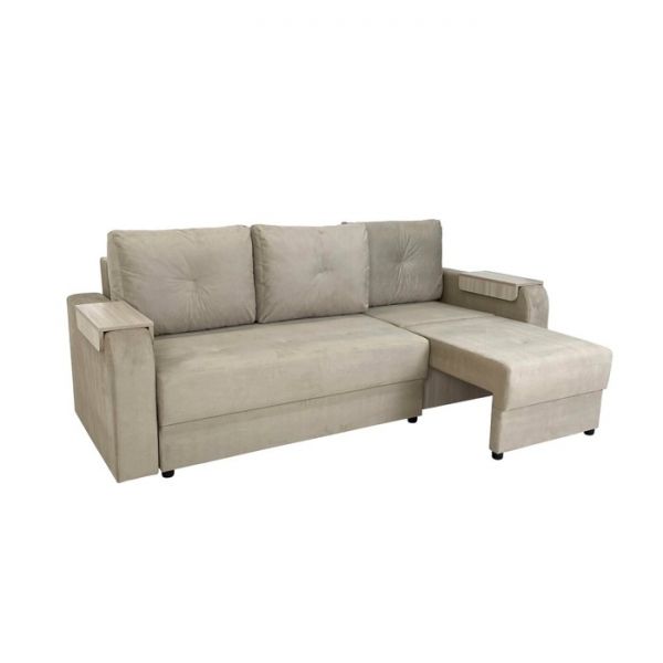 Диван-трансформер «Леон», механизм еврокнижка, ППУ, цвет бежевый