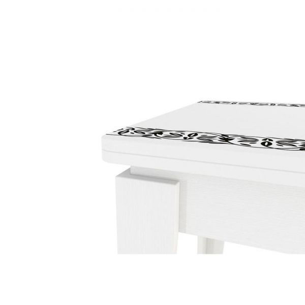 Стол обеденный раскладной  Фантазия 800/1200х600/800х760 белый