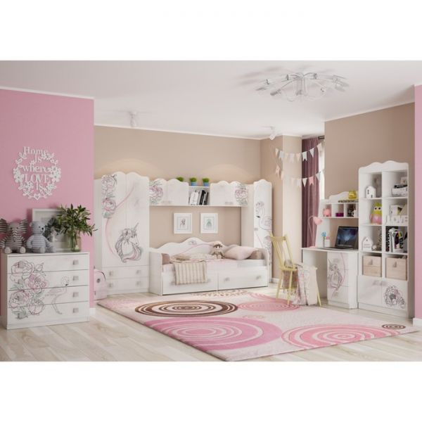 Шкаф комбинированный 1 ств Фэнтези, 400х420х1905, Белый рамух