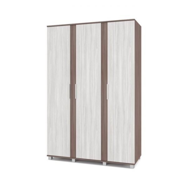 Шкаф Пандора-П31 520х1400х2100 трёхстворчатый Шимо темный/светлый