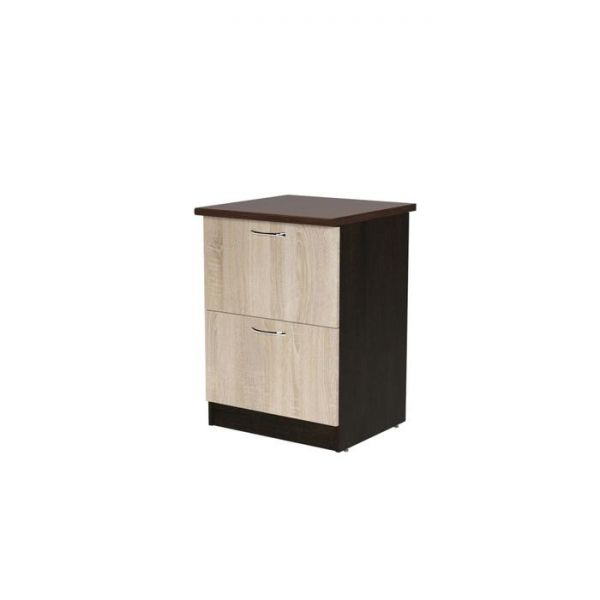 Шкаф напольный Сабрина 600х600х850 с 2 выдвижными ящиками  венге/дуб сонома/дуглас темный