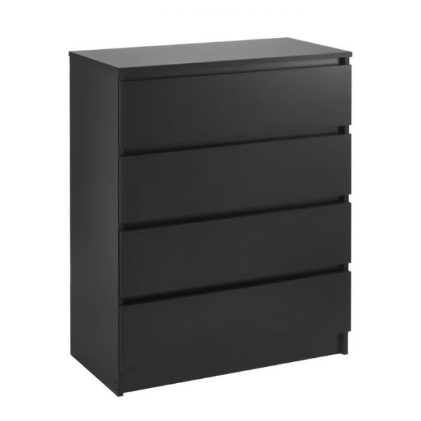 Комод с 4-мя ящиками Бетти, 800х420х1000, Черный