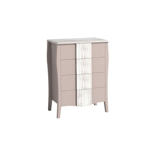 Комод Brownie 45, 730 ? 471 ? 959 мм, цвет мокко / белый