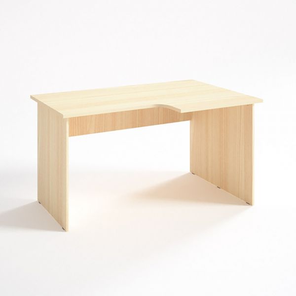 Стол угловой правый СП14.9.7(16), 1400х900/680х750 мм, белый шагр