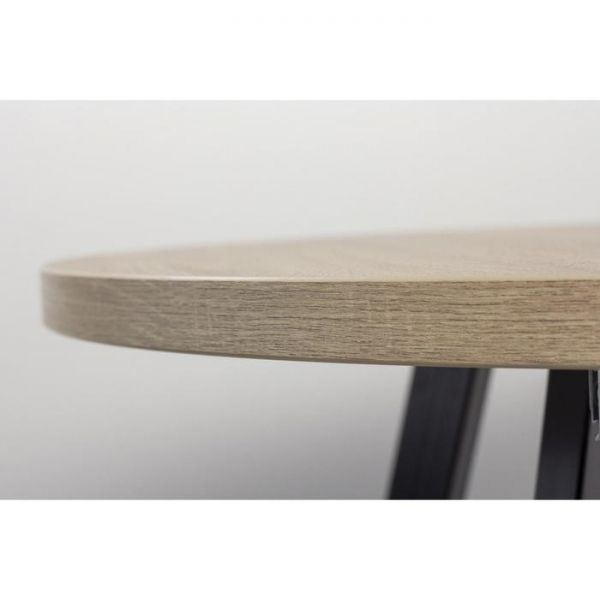 Стол РИМ D-1050/1500 Дуб Бардолино серый/Опора РИМ Гаспар-К, черный матовый