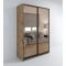 Шкаф-купе «Сим ЗЗ», 1200 ? 600 ? 2310 мм, ЛДСП, зеркало, цвет дуб крафт