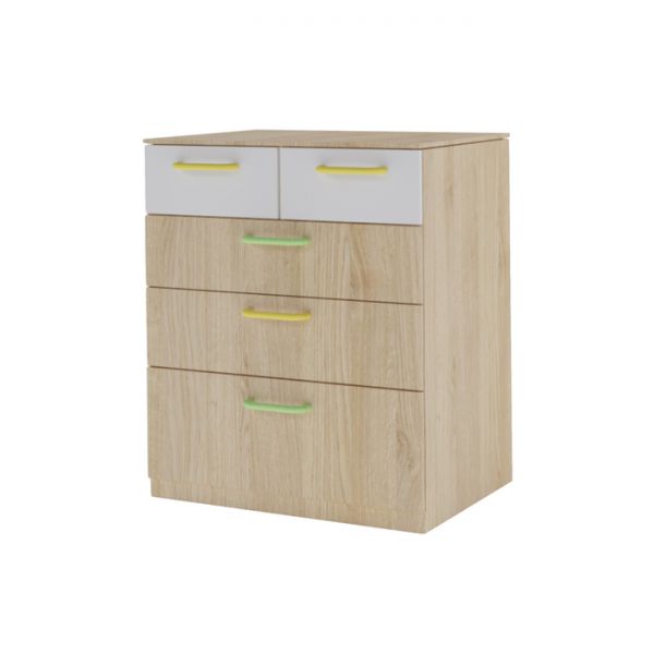 Комод «Стайл», 900 ? 550 ? 745 мм, цвет дуб сонома / белый