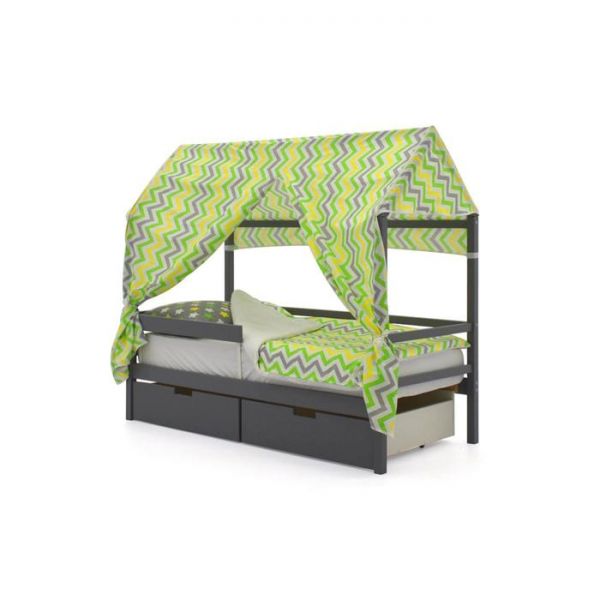 Детская кровать-домик Бельмарко Svogen графит