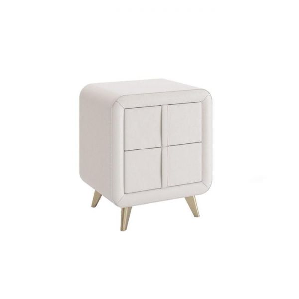 Тумба прикроватная Софи 480х370х580 экокожа белая