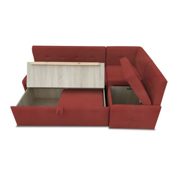 Кухонный уголок «Вена», механизм выкатной, искусственная кожа, цвет marvel berry