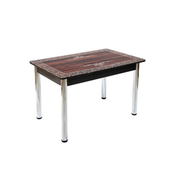 Стол нераздвижной «Сеул», 1100 ? 700 ? 750 мм, рисунок R-129, цвет венге / светлый орех