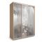 Шкаф-купе Дивный зеркало Бабочки Дуб сонома/Белый/Венге светлый 2100х600х2300