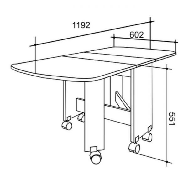 Журнальный стол, ясень шимо тёмный
