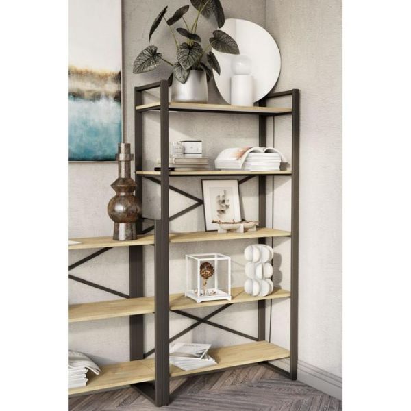 Стеллаж «Хардвиг L», 900 ? 390 ? 1765 мм, цвет белый