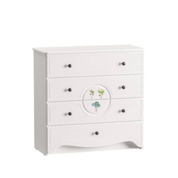 Комод Роуз 13.297, 820х358х803, Белый/Ясень ваниль