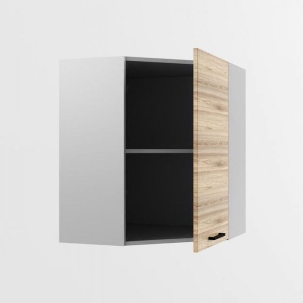 Шкаф навесной угловой Лофт 600х600х720 Рустик натур