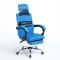 Кресло для оператора 818 королевский синий, с подставкой для ног