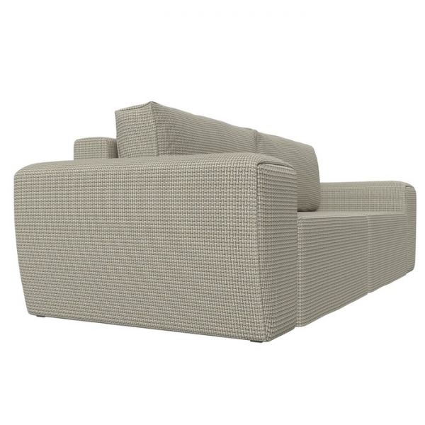 Прямой диван «Беккер», механизм еврокнижка, рогожка, цвет бежевый