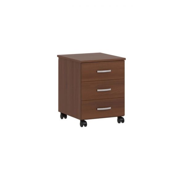 Тумба выкатная с 3-мя ящиками «Олимп», 432 ? 462 ? 565 мм, цвет орех