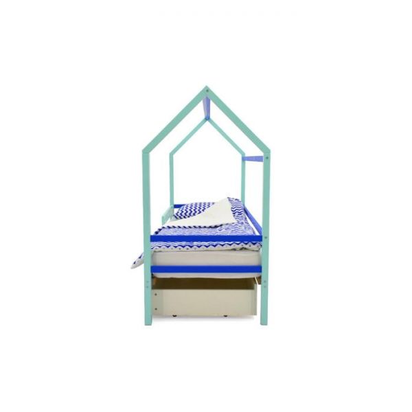 Детская кровать-домик Бельмарко Svogen мятно-синий