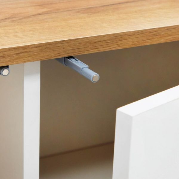 Тумба под ТВ 13.267.01 с доводчиками, 1384х349х438, Дуб сонома/Белый