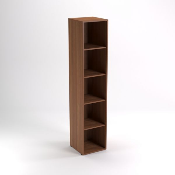 Шкаф стеллаж НШ-6, 383 ? 380 ? 1890 мм, белый шагр