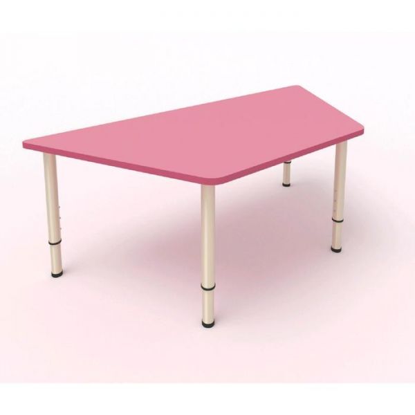 Стол-трапеция регулируемый, 1100 ? 500 ? 400 мм, группа 0-3, цвет розовый