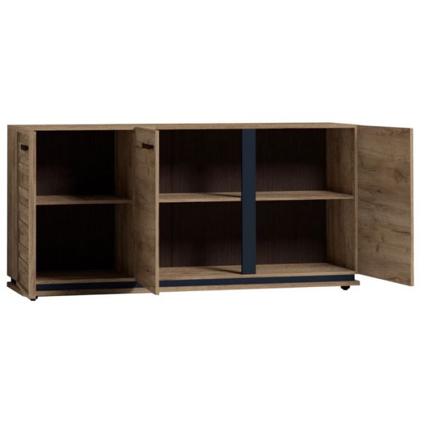 Тумба Nature 5, 1714 ? 445 ? 833 мм, цвет гаскон пайн / чёрный