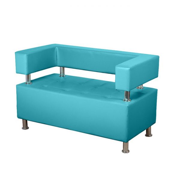 Диван 3-х местный "Борк",  белый глянец