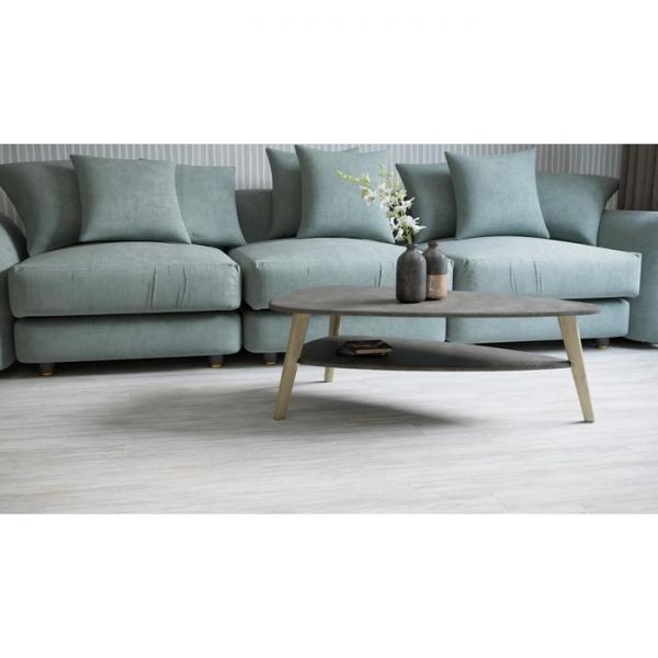 Стол журнальный «Ричмонд», 1090 ? 650 ? 380 мм, цвет белый / дуб светлый