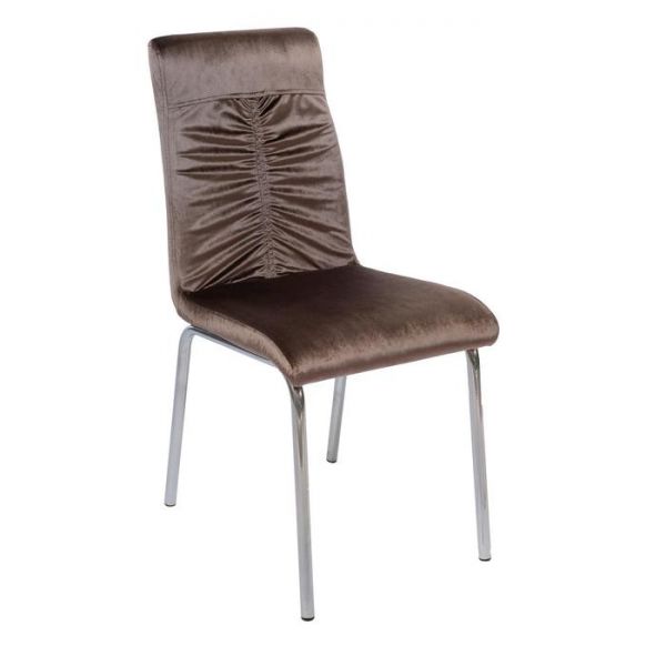 Стул «Милан 1», каркас металл, ППУ 40 мм, велюр, цвет бронза