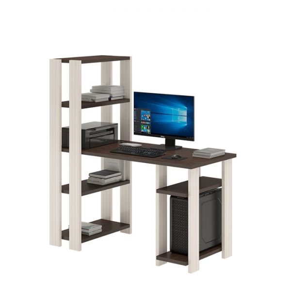 Компьютерный стол, 1300 ? 650 ? 1450 мм, цвет белый