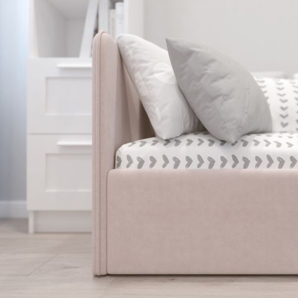 Кровать-диван Leonardo, боковина большая, 160х70 см, цвет бежевый