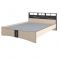 Кровать Эрика 1400х2000 венге/дуб молочный
