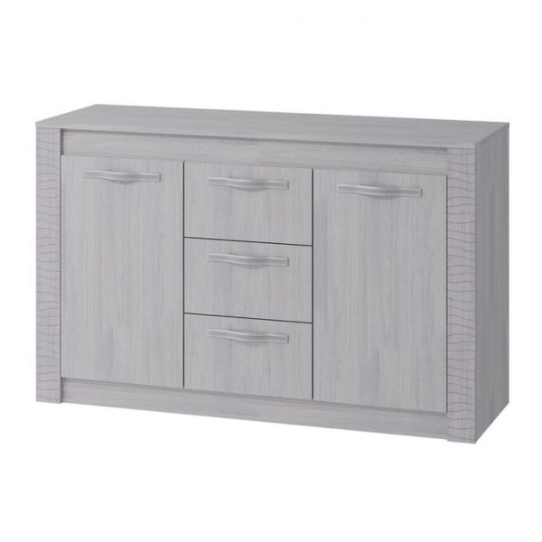 Комод Монако 1360х460х850 ясень белый/F12