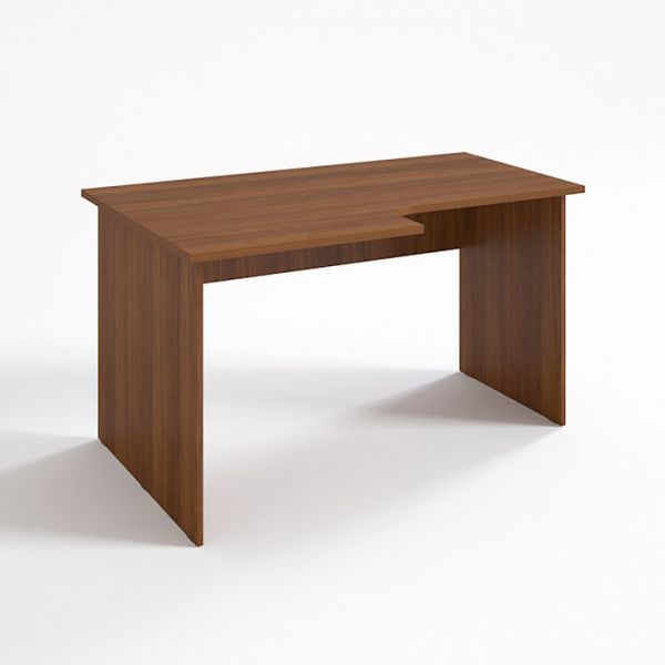 Стол угловой левый СЛ14.9.7(16), 1400х900/680х750 мм, белый шагр