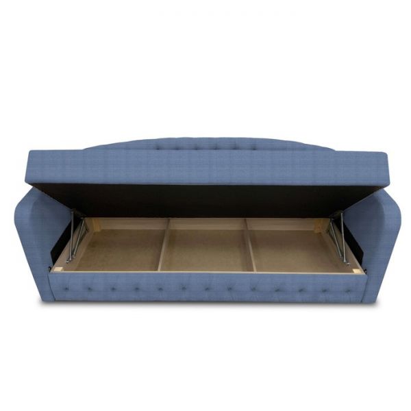 Диван-кровать с каретной стяжкой «Гарвард 2», велюр, цвет shaggy wine