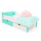 Детская кровать "Svogen classic мятно-белый"
