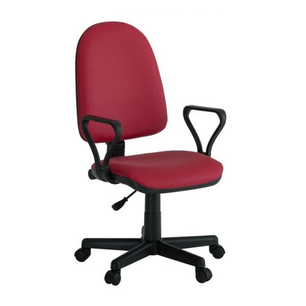 Кресло оператора "Престиж  Самба", бордо, искусственная кожа