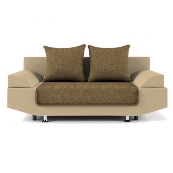Диван «Анюта», спальное место 190 х 135 см, ящик, Арбен, цвет SavanaCamel-SavanaHazel