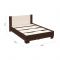 Кровать «Аврора» без ПМ, 90 ? 200 см, со встроенным основанием, цвет венге / дуб молочный