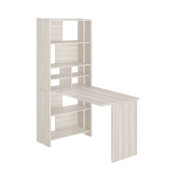 Компьютерный стол, 700 ? 1522 ? 1785 мм, цвет нельсон/белый