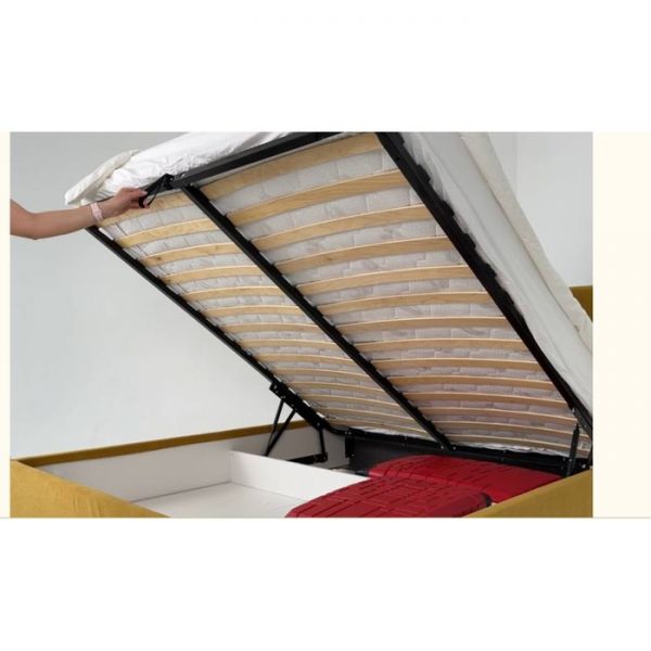 Кровать Альба с орт. основанием + ПМ 1200х2000 графит (велюр)