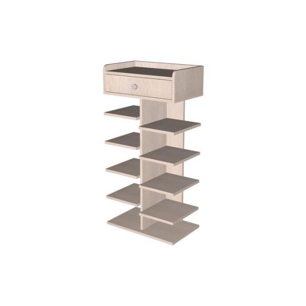 Стойка под обувь, 500 ? 300 ? 1000 мм, цвет белый