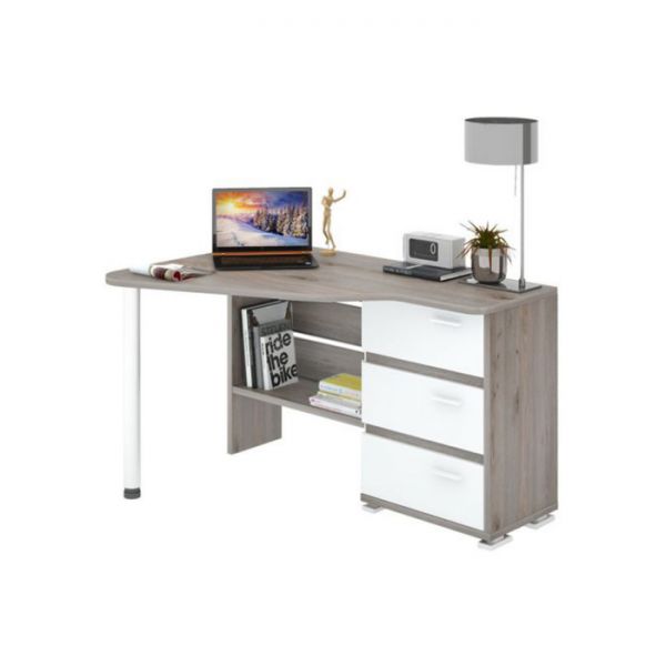 Стол СР-322С, угол левый, 1340 ? 900 ? 740 мм, цвет белый жемчуг