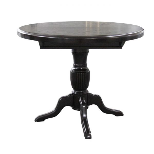 Стол круглый  раздвижной 1000/1300х1000х750 бук/цвет покраски темный орех