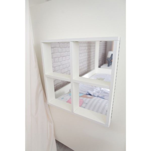 Кровать детская Теремок белый/белый