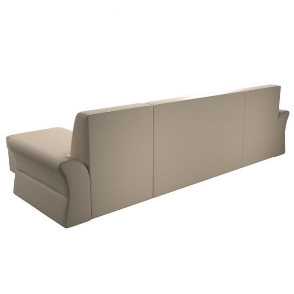 П-образный диван «Клайд», механизм дельфин, экокожа, цвет бежевый