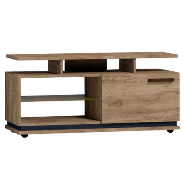 Тумба ТВ малая Nature 333, 1136 ? 400 ? 537 мм, цвет гаскон пайн / чёрный