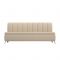 Кухонный прямой диван «Кантри», экокожа, цвет бежевый